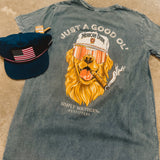Get patriotic with the Simply Southern Men's 'Merican Tee - Coal. This tee provides endless comfort and is made from 100% Cotton. Its playful graphics make this a casual look.