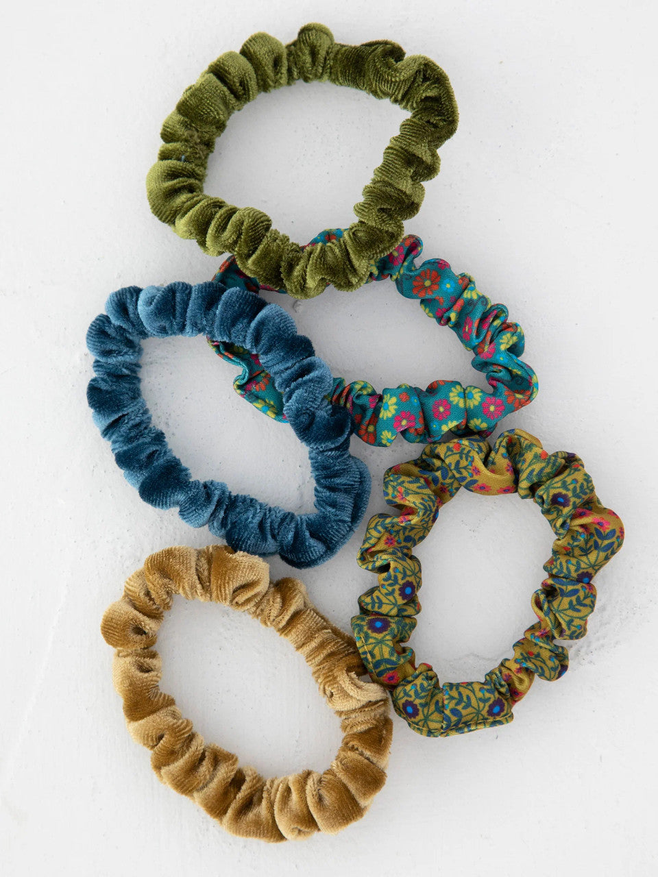 Natural Life Skinny Scrunchies - Green Gold - Lace and Grace Boutique