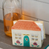 Natural Life Ceramic Sponge Holder - Happy Home - Lace and Grace Boutique