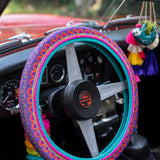 Natural Life Steering Wheel Cover - Rainbow