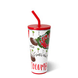 Swig brand Saturdays In Columbus 32oz. tumbler.