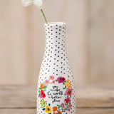 Natural Life Bud Vase - You Make The World Better - Lace and Grace Boutique