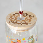 Natural Life Glass Tumbler - Cat - Lace and Grace Boutique
