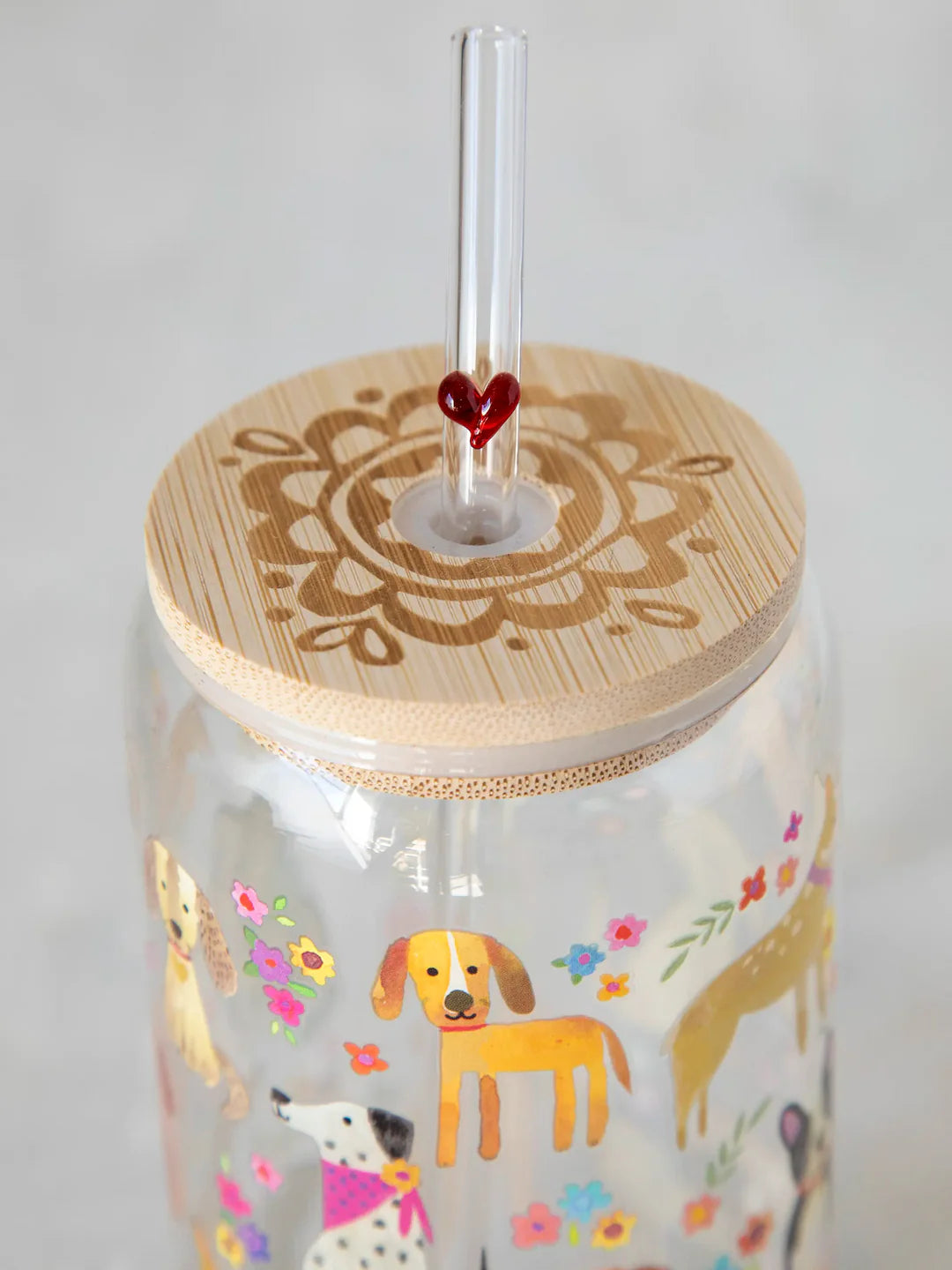 Natural Life Glass Tumbler - Dog - Lace and Grace Boutique