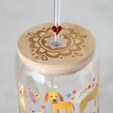 Natural Life Glass Tumbler - Dog - Lace and Grace Boutique
