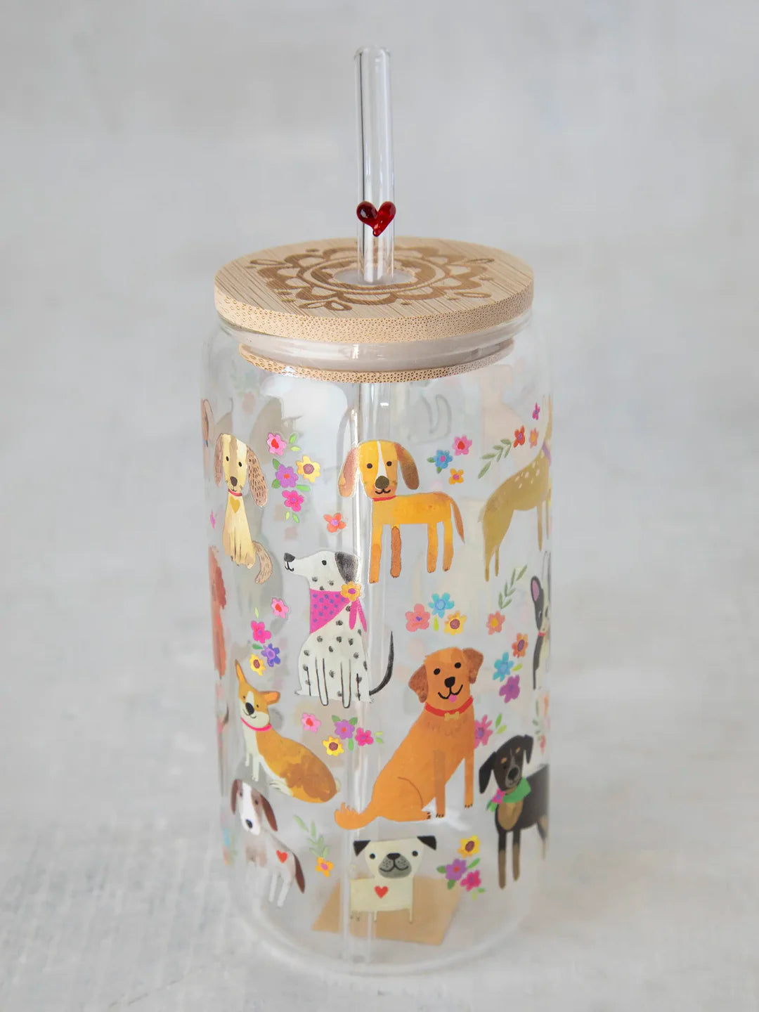 Natural Life Glass Tumbler - Dog - Lace and Grace Boutique