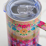 Natural Life Cork Coffee Tumbler - Jewel Border