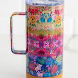 Natural Life Cork Coffee Tumbler - Jewel Border