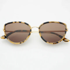 FREYRS Luna Acetate Cat Eye Sunglasses - Milky Tortoise - Lace and Grace Boutique