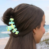 Teleties Classic Hair Clip | Medium - By The Sea Shore