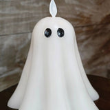 Ghost with Feet, Moving Flame LED Candle 5.3x5in - Lace and Grace Boutique