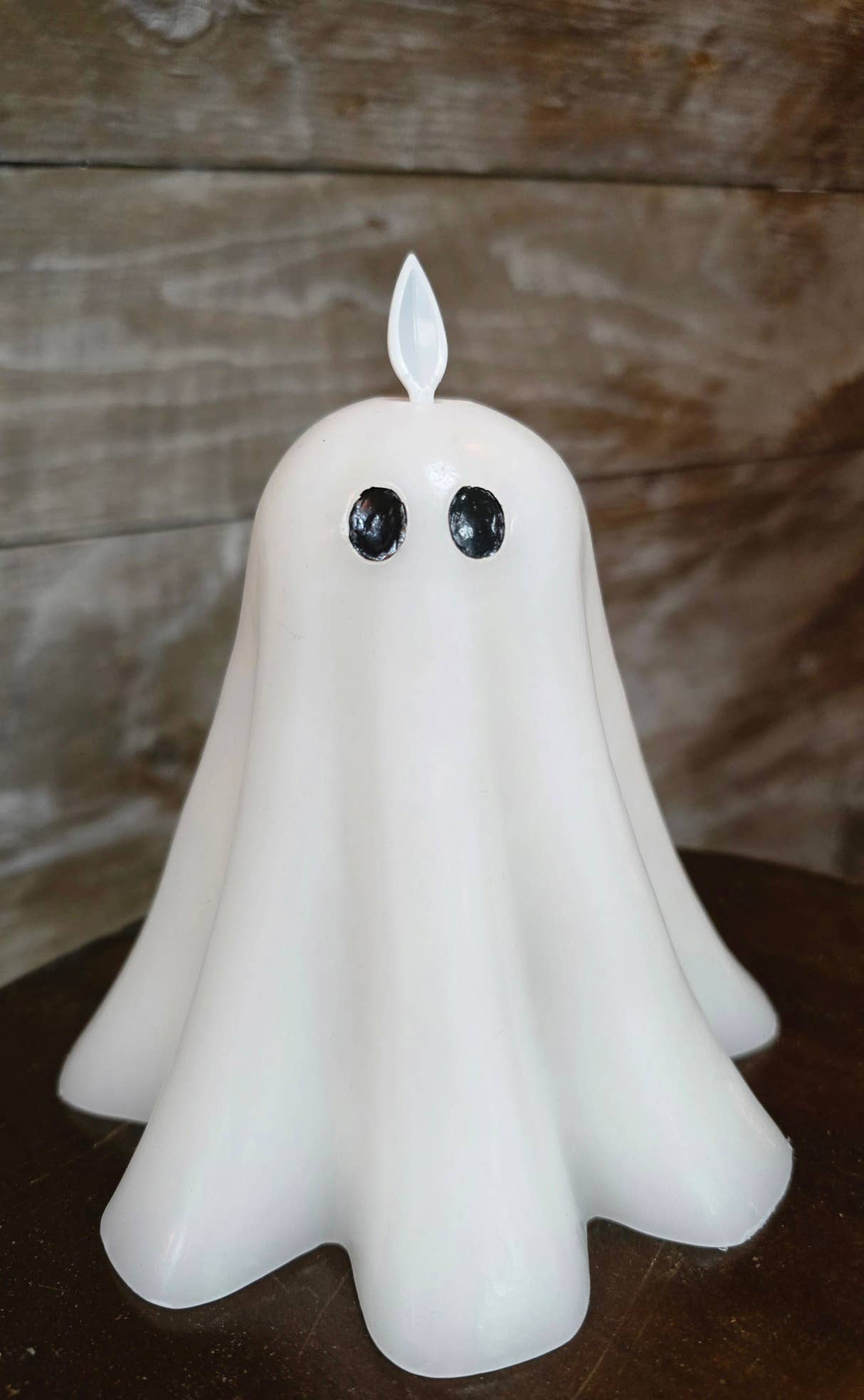 Ghost with Feet, Moving Flame LED Candle 5.3x5in - Lace and Grace Boutique
