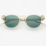 FREYRS Cameron Acetate Unisex Round Sunglasses - Crystal Gray - Lace and Grace Boutique
