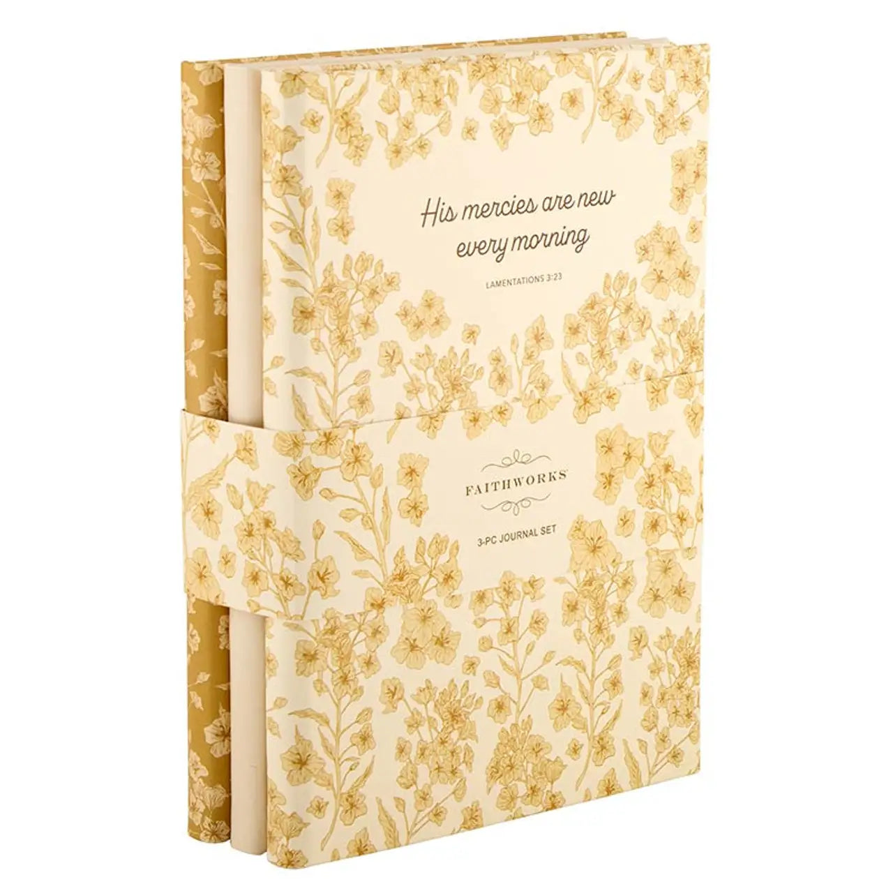 "His Mercies" 3 Piece Hardcover Journal - Lace and Grace Boutique
