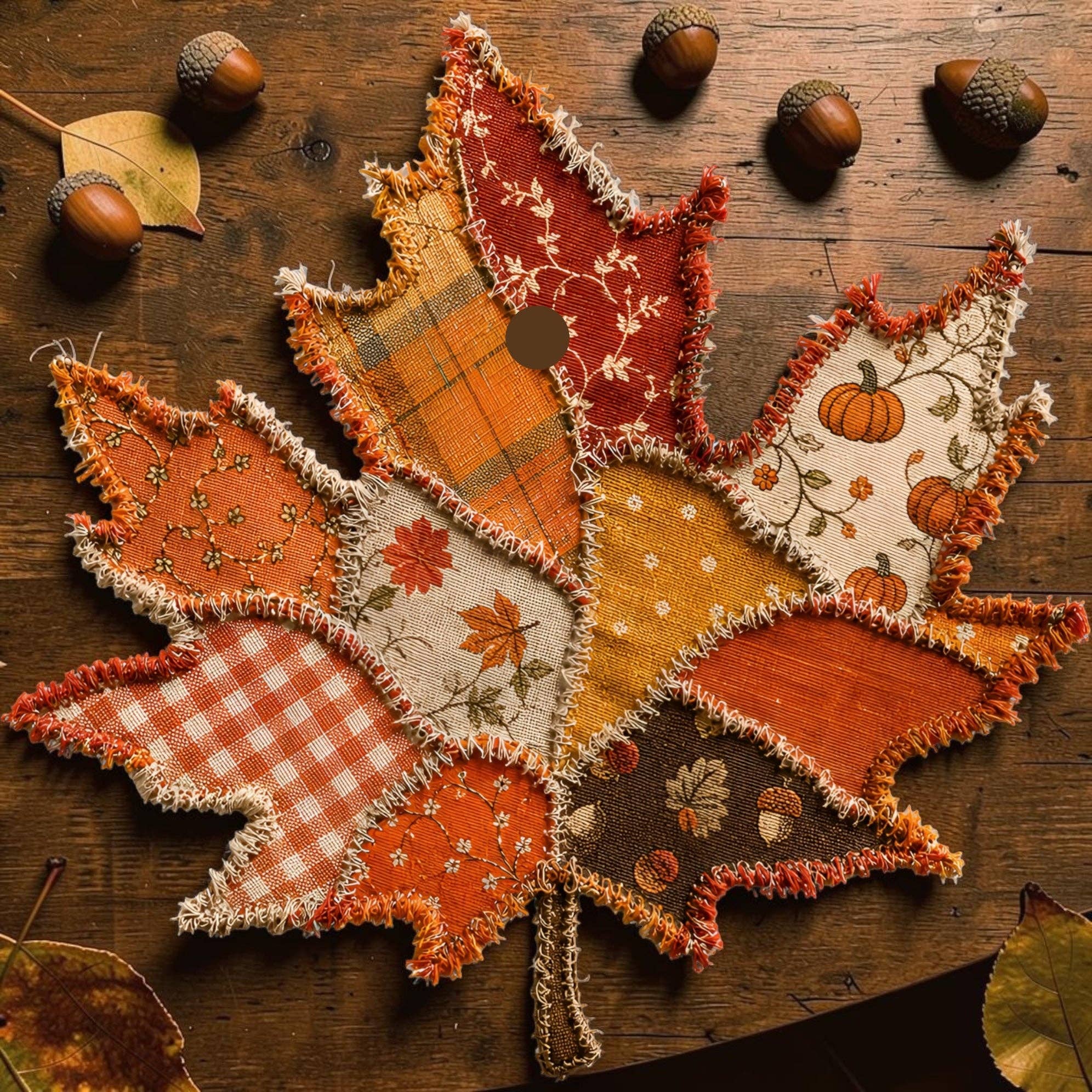 Patchwork Leaf Freshie - Strudel & Spice - Lace and Grace Boutique