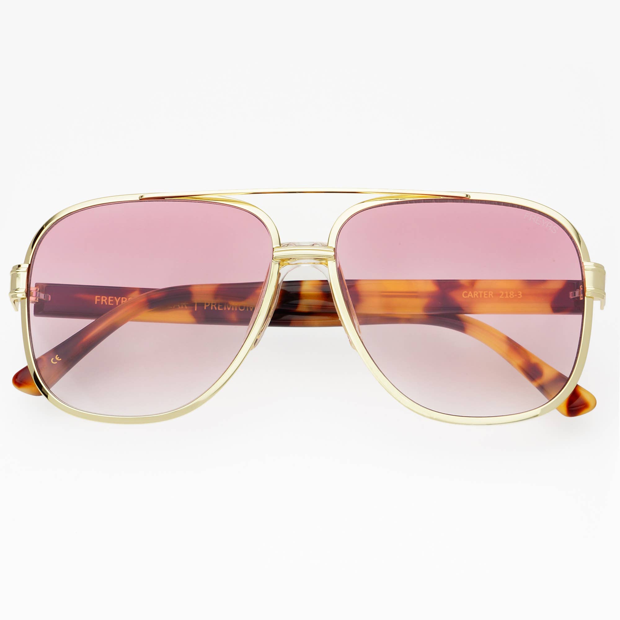 FREYRS Carter Unisex Aviator Sunglasses - Rose - Lace and Grace Boutique