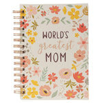 World's Greatest Mom Spiral-Bound Journal - Lace and Grace Boutique