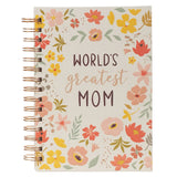 World's Greatest Mom Spiral-Bound Journal - Lace and Grace Boutique