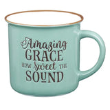 Amazing Grace How Sweet The Sound Camp Mug - Green