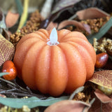 Orange Pumpkin Carved Moving Flame 4.5x2.75in - Lace and Grace Boutique