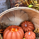Orange Pumpkin Carved Moving Flame 4.5x2.75in - Lace and Grace Boutique