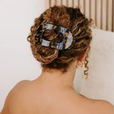 Teleties Round Flat Hair Clip | Large - Tortoise