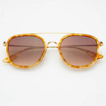 FREYRS Weston Acetate Round Unisex Sunglasses - Light Tortoise/Brown - Lace and Grace Boutique