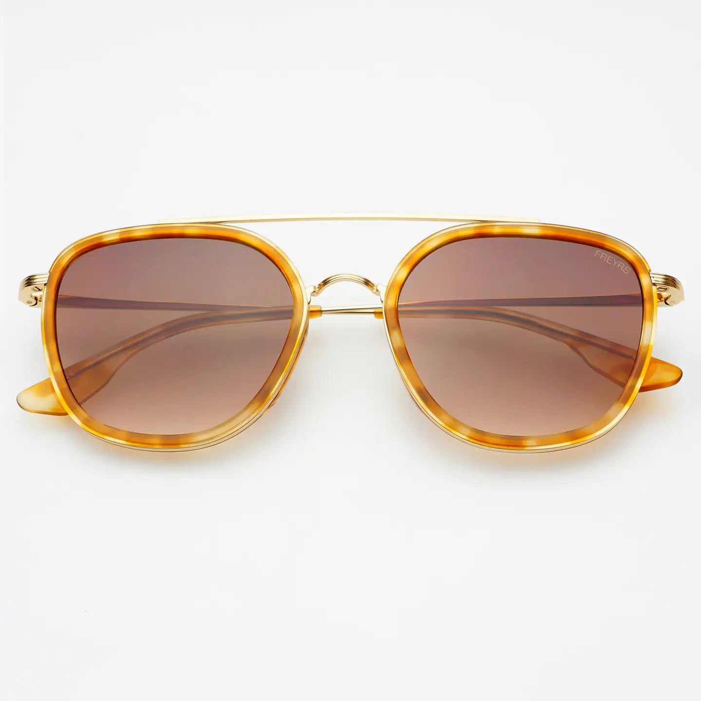 FREYRS Weston Acetate Round Unisex Sunglasses - Light Tortoise/Brown - Lace and Grace Boutique