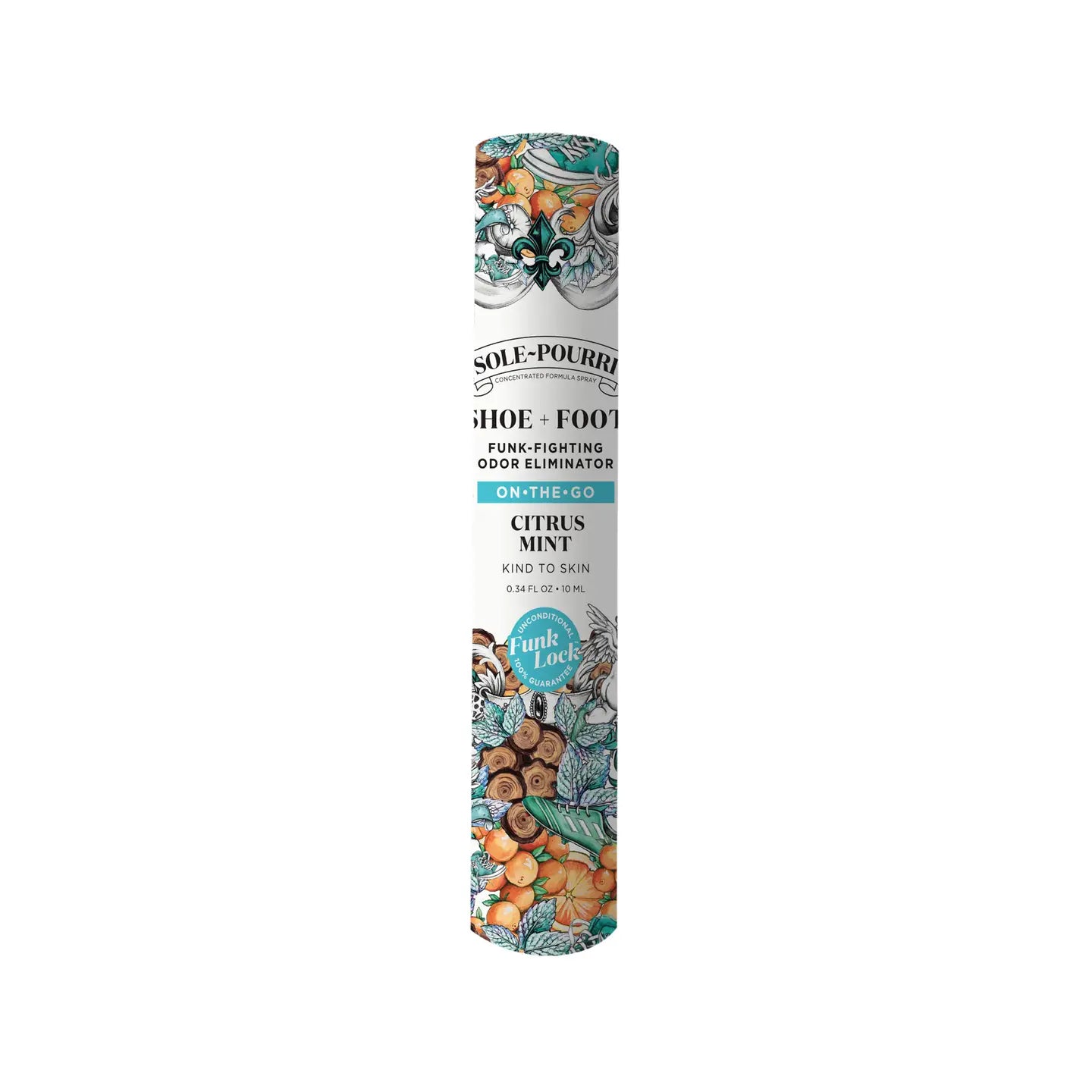 Sole-Pourri Shoe + Foot Odor Spray, 10 ml. - Citrus Mint - Lace and Grace Boutique