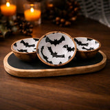 Bat Bowl Trio 4in with Tray - Lace and Grace Boutique