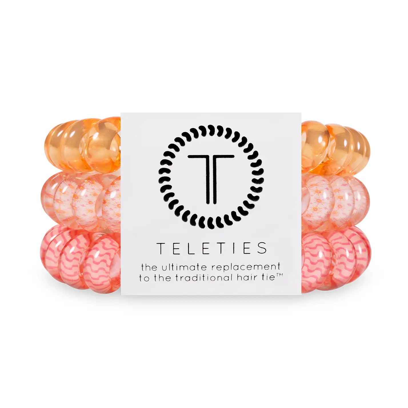 Teleties Spiral Hair Coil | Large - Sunny Days Ahead - Lace and Grace Boutique