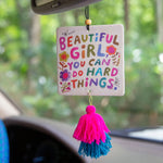 Natural Life Car Air Freshener - Beautiful Girl - Lace and Grace Boutique