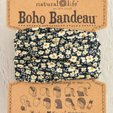 Boho Bandeau by Natural Life - Black Cream Floral