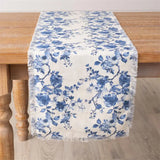 Blue Floral Table Runner