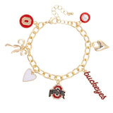 Ohio State Buckeyes Icon Charm Bracelet