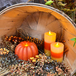 Orange Pumpkin Carved Moving Flame 4.5x2.75in - Lace and Grace Boutique