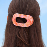 Teleties Flat Round Hair Clip | Medium - Just Keep Swimming