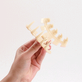 Teleties Classic Hair Clip | Large - Coconut White