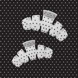 Teleties Classic Claw Clip | Medium - White Polka Dot Party