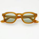 FREYRS Blake Acetate Unisex Round Sunglasses - Honey - Lace and Grace Boutique