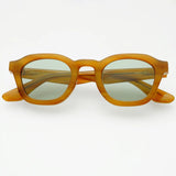 FREYRS Blake Acetate Unisex Round Sunglasses - Honey - Lace and Grace Boutique