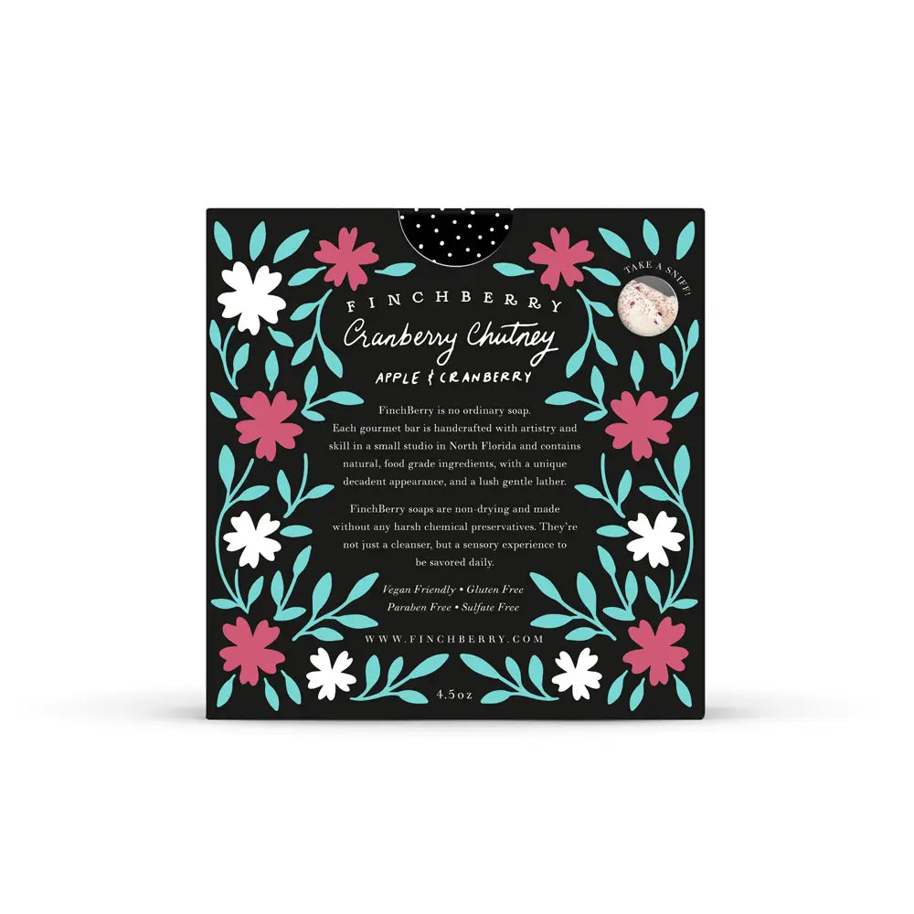Finchberry Cranberry Chutney Handmade Bar Soap - Lace and Grace Boutique