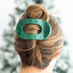 O Christmas Tree | Large | Flat Round Hair Clip - Lace and Grace Boutique