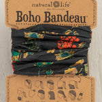 Boho Bandeau by Natural Life - Charcoal Floral - Lace and Grace Boutique