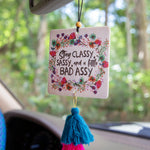 Natural Life Car Air Freshener - Stay Classy - Lace and Grace Boutique