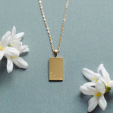 He Is In The Waiting 18kt Gold Necklace - Lace and Grace Boutique