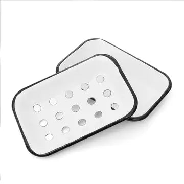 Finchberry Farmhouse White Metal Soap Dish - Lace and Grace Boutique