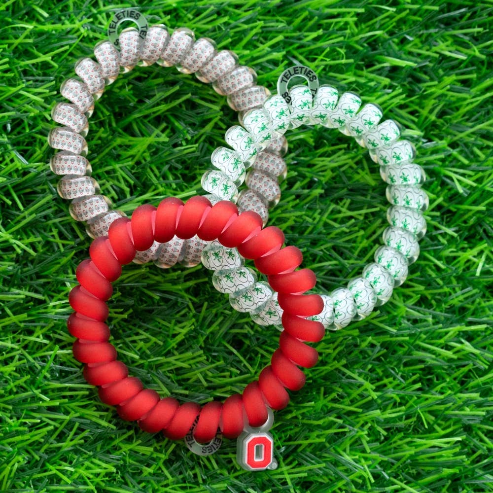 Teleties Spiral Hair Coils | Large - Go Bucks! - Lace and Grace Boutique