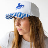 Kentucky Wildcats Checkered Trucker Hat - White/Blue