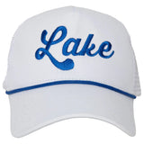 Lake Trucker Cap with Rope - White - Lace and Grace Boutique